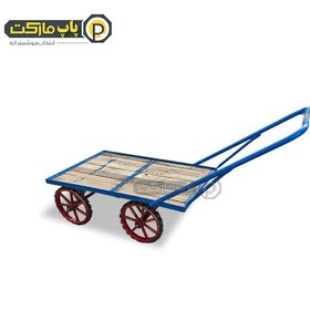 تصویر گاری طرح قدیم چوبی سنتی تحمل بار 1200 کیلو چرخ 8 پر تقویت 