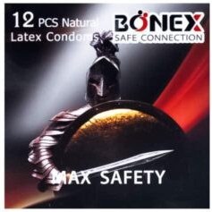 تصویر کاندوم بونکس مدل Max Safety بسته 12 عددی Condom Max Safety bonex 12 Pcs