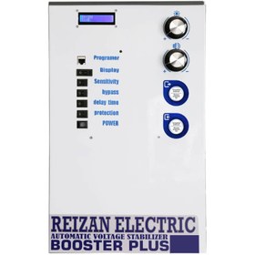 تصویر استابلایزر تک فاز 63 آمپر 15KVA بوستر پلاس ریزان الکتریک Single phase 63A 15KVA stabilizer booster plus Reizan Electeric