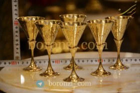 تصویر گیلاس قلم زنی دوتیکه 11 سانت 