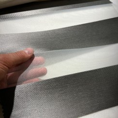 تصویر پرده زبرا لوکسینو طرح رینبو رنگ طوسی کد 52990151 