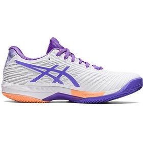 تصویر کفش تنیس زنانه اسیکس Asics Solution Speed FF 2 Clay- سفید/ بنفش 