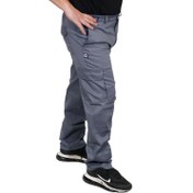 تصویر شلوار کار نخی طوسی شش جیب مناسب خانم ها و آقایان 