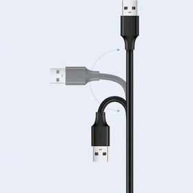 تصویر کابل افزایش طول 1 متری USB 2.0 یوگرین مدل US103 Ugreen US103 USB 2.0 Male to USB 2.0 Female 1M Charger Cable