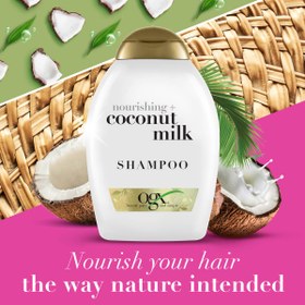 تصویر شامپو مو شیر نارگیل او جی ایکس 385 میل OGX coconut milk hair shampoo 385 ml