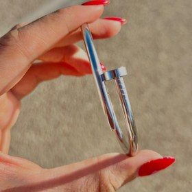 تصویر دستبند بنگل میخ استیل 