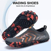 تصویر کفش آبی plankzone مدل reghez رنگ مشکی نارنجی 