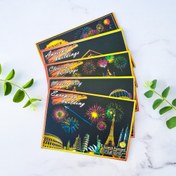 تصویر نقاشی خراشیدنی/اسکرچ کارت شهرها 