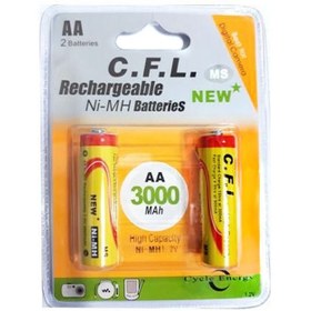 تصویر باتری قلمی AA شارژی CFL 3000 