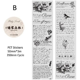 تصویر چسب واشی شفاف - B Washi tape