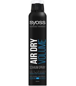 تصویر اسپری حالت دهنده مو سایوس Syoss مدل Air Volume Foam Spray حجم 200ml 