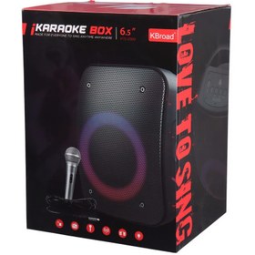 تصویر اسپیکر بی سیم قابل حمل KTS-2000 همراه با میکروفون KBroad KTS-2000 Wireless Speaker