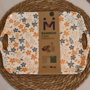 تصویر سینی بامبو سایز بزرگ-مدل رنگی Bamboo Fiber