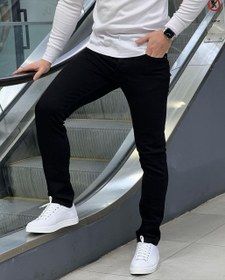 تصویر شلوار جین زارا مردانه مدل راسته مشکی سایز ۴۲ تا ۵۲ 