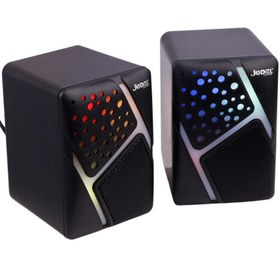 تصویر اسپیکر کامپیوتر گیمینگ جدل مدل S-527 RGB JEDEL S-527 RGB LIGHT STEREO COMPUTER SPEAKER