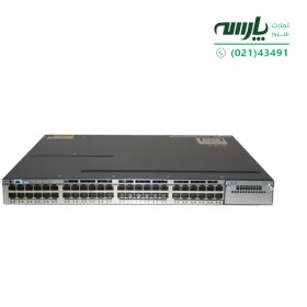 تصویر سوئیچ سیسکو مدل WS-C3750X-48PF-S استوک Cisco WS-C3750X-48PF-S 48Port Switch Stock