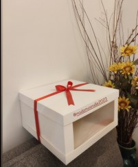 تصویر باکس کیک سه تکه ویترین دار 