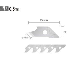 تصویر تیغ کاتر COB-1 Cutter blade