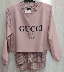 تصویر دوتیکه مجلسی دخترانه مدل Gucci - سایز 