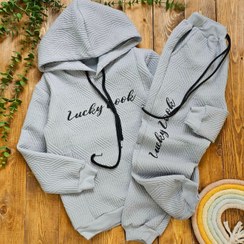 تصویر هودی وشلوار اسپرت ژاکارد 