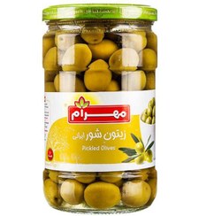 تصویر زیتون شور ایرانی 670 گرمی مهرام 