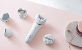 تصویر اپیلاتور فیلیپس مدل BRE740 Philips - Epilator Series 8000 BRE740/10 Wet &amp; Dry