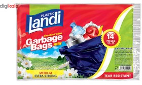 تصویر کیسه زباله لندی مدل Excellent - بسته 14 عددی ا Landi Excellent Garbage Bag - Pack Of 14 Landi Excellent Garbage Bag - Pack Of 14