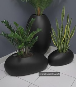 تصویر گلدان کنار سالنی ست هناس - استوانه بزرگ / توسی 