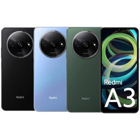 تصویر گوشی موبایل شیائومی مدل Redmi A3 دو سیم کارت ظرفیت 64 گیگابایت و رم 3 گیگابایت ساخت اندونزی 