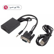 تصویر مبدل VGA به HDMI دی نت ا D-Net VGA Male To HDMI Female With Audio/Power Cable Adapter D-Net VGA Male To HDMI Female With Audio/Power Cable Adapter