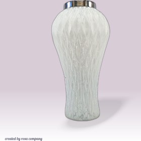 تصویر گلدان شیشه ای طرح لوزی 