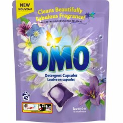 تصویر کپسول ماشین لباسشویی اومو OMO رایحه اکالیپتوس و اسطوخدوس 42 عدد 840 گرم 