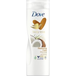 تصویر لوسیون بدن نارگیل و بادام داو Dove Nourishing Secrets Restoring Ritual with Coconut Oil Body Lotion