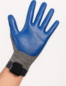 تصویر دستکش ایمنی کف مواد نیتریل ضخیم 