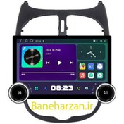 تصویر مانیتور ولوم دار پژو 206 دایموند car multimedia android diamond 206