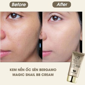 تصویر بی بی کرم حلزون برگامو Bergamo Magic Snail B.B Cream SPF50+ PA+++