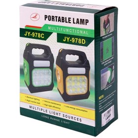 تصویر چراغ اضطراری شارژی خورشیدی مدل JY-819 Solar rechargeable emergency light model JY-819