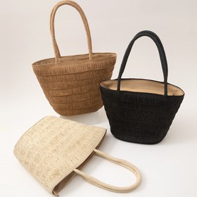 تصویر ست کیف و کلاه حصیری 