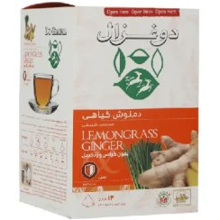 تصویر دمنوش کیسه ای لمون گراس و زنجبیل دوغزال 14 عددی Doghazal lemon grass and ginger tea bag