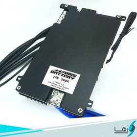 تصویر BMS هوشمند باتری لیتیوم (LFP) 24 سل 200A آمپر 3.2V 