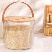 تصویر سطل شیاردار درب چوبی لیمون 9 لیتر 2456 