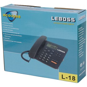 تصویر تلفن رومیزی لیبوس Leboss HCD3588 L-18 ا Leboss HCD3588 L-18 Telephone Leboss HCD3588 L-18 Telephone