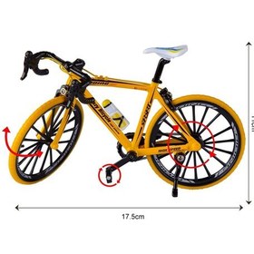 تصویر ماکت دوچرخه کورسی 1.10 Alloy Diecast Metal Bicycle Road Bike 