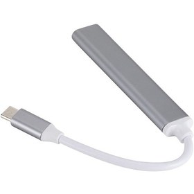 تصویر هاب تبدیل Type C به USB3 مدل RXY-082 نوع 1 به 4 RXY-082 Type C to USB3 HUB 1 to 4