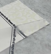 تصویر کاغذ ضدآب گل آرایی بسته ۲۰ برگی طرح دار سفید مدل bb-01 