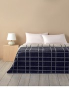 تصویر پتوی دو نفره پتو پنبه ای نوار شدید 200X220 سانتی متر سیاه انگلیش هوم English Home 