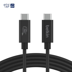 تصویر کابل دو سر تایپ سی بلکین مدل Connect USB4 INZ004 طول 1.2 متر 
