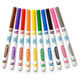 تصویر ماژیک‌های کلاسیک رنگی اولترا کلین بسته ۱۰ عددی برند crayola Ultra Clean Classic Colors Markers 10 Count