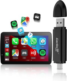 تصویر Carlinkit Upgraded CarPlay Wireless Adapter, MINI SE Stick with WiFi 6 & Bluetooth 5.4, Compact Design, Easy Setup, Siri Voice Control, Connection Stable and Faster, Black 