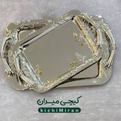 تصویر سینی پذیرایی برگ خاص 